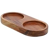 Plateau à poivre domestique – ce plateau en bois est portable et s'intègre facilement à toute décoration de table. moulin à sel et poivre manuel en bois