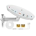 Outdoor TV Antenna 360° Omni-Directional Reception, 4K Digital HDTV Outdoor Antenna for Smart TV Local Channels with 32.8ft Cable & Long Range for Attic/Camper/RV - Fit TVs with Built-in Tuner
