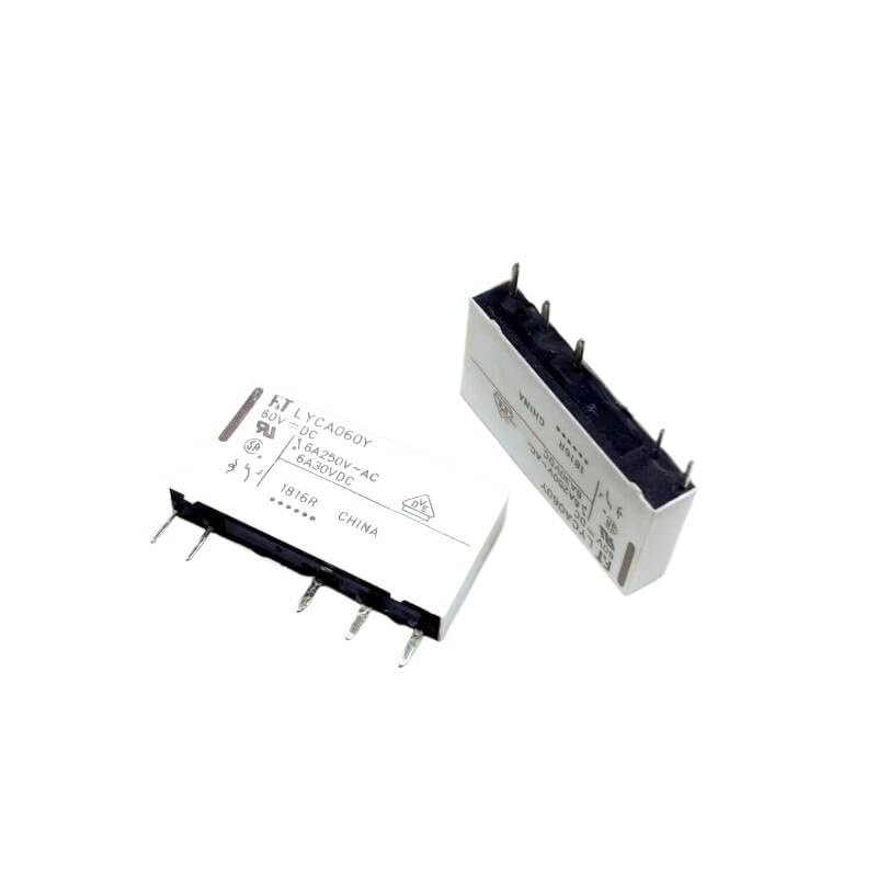 Relais LYCA060Y 60V CC 6A 5 broches pour circuit imprime
