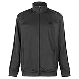 hochges adhesivo SENER cuello Lonsdale - Chaqueta deportiva casual con cierre de cremallera para hombre carbón y negro Large