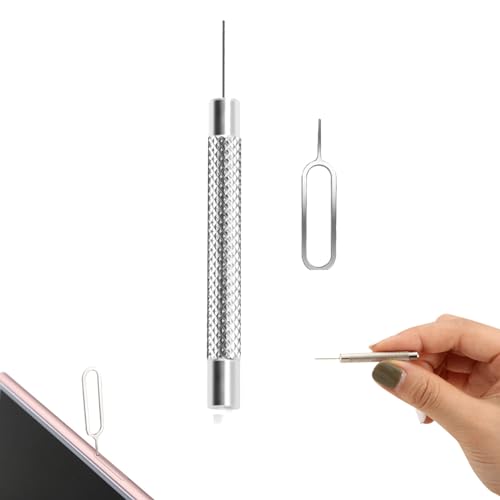 Lunpog 2 Stück SIM Karte Nadel, SIM-Karten-Entfernungswerkzeug, SIM Kartenträger Auswerfer Pin Auswerfen Removal Tool, SIM-Pin Handy-Nadel, zum Öffnen und Auswerfen von Stiften