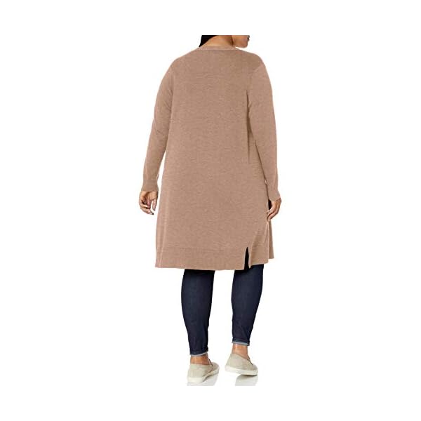 Amazon-Essentials-Womens-Plus-Size-Lightweight-Longer-Length-Cardigan-Sweater Amazon Essentials Women's Lightweight Longer Length Cardigan Sweater (Available in Plus Size), Camel, 6X