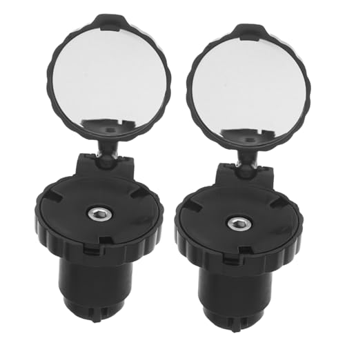 Abaodam 1 Pair High Definition Handlebar End Mount Rearview Mirrors for Road Bikes Easy Tool Installation Full Rearview Coverage for Daily Commutes and Adventures