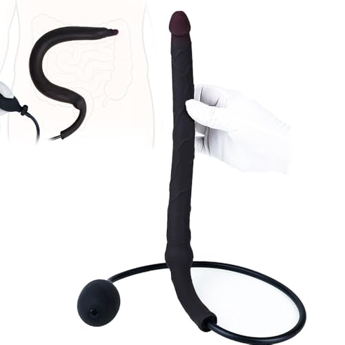 Leyuye Neuer 40cm Lang Aufblasbar Analplug mit Pumpe Verstellbar XXL Dildo Butt Plug Anus Dilatator Aufblasbarer Plug Prostata Massage Buttplug Anal SM Sexspielzeug für Paare Frauen Männer Analplugs