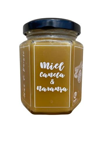 Miel pura de abeja. Miel con Canela y Naranja. Miel cruda. Miel de Abeja 100% Natural. Producto Artesano de Cosecha Propia. Sabor reconfortante y refrescante. Origen: Segovia. Honey. Miel Gourmet.