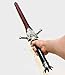 PKK DMC Fantasy Foam Sword Dante Blood Red Rebellion Two Hand High Density Medieval Sword for Cosplay Devil May Cry Character Dante Queen Collection Dark