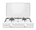 INFINITON | Cocina de Gas Portatil GGP-W2 | 50cm de Ancho | Hornillo a Gas | Quemadores desmontables | 2 Fuegos | Portatil | Apoyo antideslizante | Color Blanco