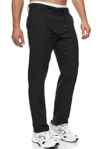 Indicode Herren INClio Baumwoll-Hose mit 4 Taschen und Kordelzug |...