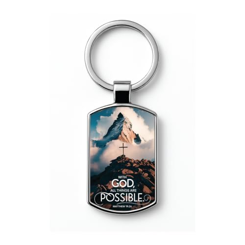 Image of Stylish Metal Keychains with Permanent Glossy Print - Inspirational Quotes & Spiritual Designs - Perfect Key chains for loved ones, Personal Use, Gifts & Return Gifts