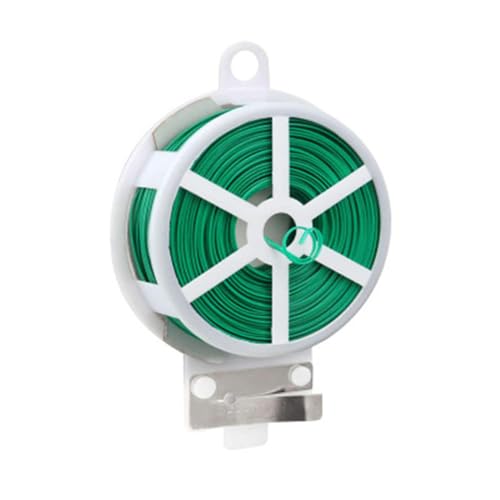 Cherjoury Garden Ties with Trimmer Garden Twine Support Ties Reusable for Gardening Growth Care Cable Organization Plant Twist Ties for Climbing Support Heavy Duty