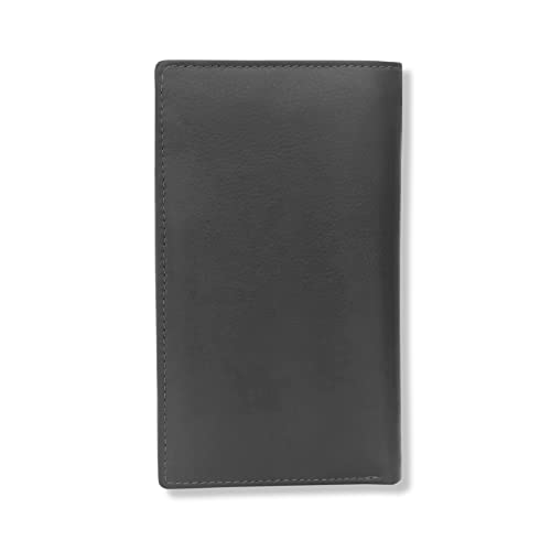 Image of KARA Black Unisex Genuine Leather Wallet - Hand Purse with 16 Credit Cards Slots - Wallet for Women and Men