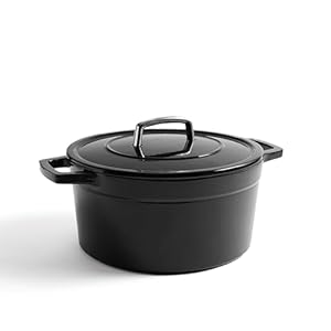 Martha by Martha Stewart 7 QT Enameled Cast Iron Dutch Oven w/Lid – Obsidian