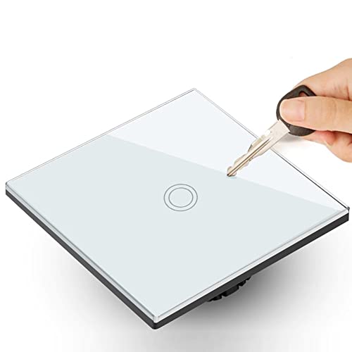 Maclean Touch Toggle Switch Light Switch Cross Switch Wall Switch Stair Switch with Color Change LED Backlight Recessed Switch (1-fold circle - Image 3