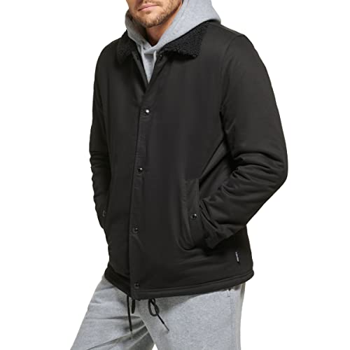 Calvin Klein Men's Sherpa Lined Cotton Coach Jacket2