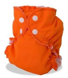 Apple Cheeks Envelope Cloth Diaper Cover, Orange You Glad