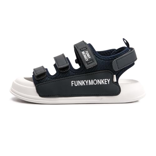 FUNKYMONKEY Kids Sports Sandals Boys Girls Anti Collision Toe Adjustable Lightweight Summer Fashion Walking Shoes3