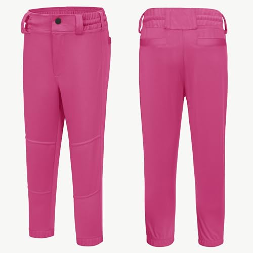 MIVEI Calça de beisebol infantil de 2 a 7 anos - Calça de beisebol infantil juvenil com passadores d