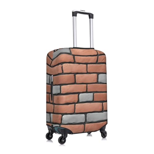 Brick Wall Print Elastic Washable Baggage Protector Universal Suitcase Cover Travel Luggage Cover3