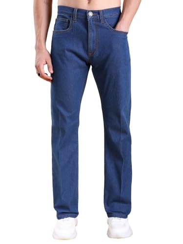 Image of Highlander Men's Straight Fit Jeans | Mid Rise | Stretchable Fabric | Designed for Comfort & Ease of Movement | Jeans for Man