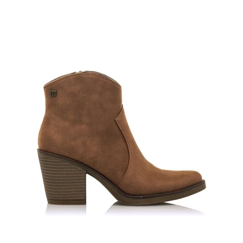 MTNG Botines de tacón Mujer Botines de tacón Tijuana 54155 Mujer | Botines de tacón Casual | Cierre con Cremallera | 56558 | Marron
