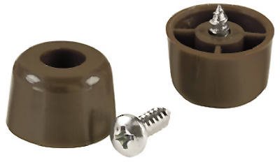 SHEPHERD HDWE PROD 19137 4PK 3/4" BRN Scr Bumper