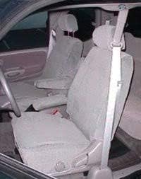 Durafit Seat Covers T785-D8 2000-2004 Tundra Access or Double Cab Front Bucket Seats with Manual Controls, Dark Gray Automotive Twill.