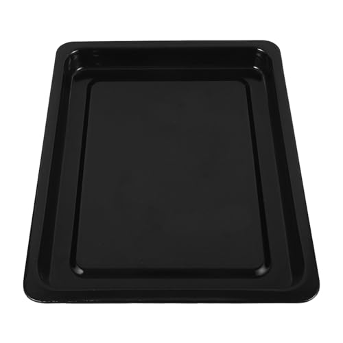 ROMISBABA Bandeja para Hornear Esmaltada Negra 31x24x2,5 Cm Molde Rectangular para Horno Eléctrico Cocina Molde para Galletas Pequeño Utensilios para Hornear Hornos Cocinar