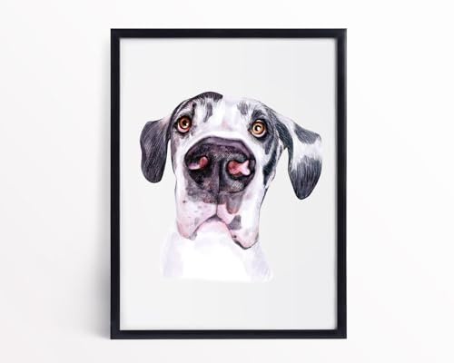 Art mural Grand Danois toile inspirante pour passionnés de chiens