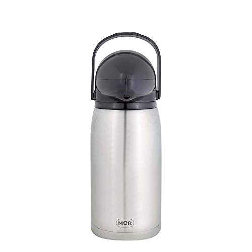 Garrafa Térmica De Pressão Nobile Total Inox 2 Litros Mor