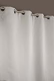 Elegante Cortina Acústica Anti-Ruido Blackout con Ojales 135 cm Ancho x 240 cm Alto Color Sólido 135 x 240 cm Crudo
