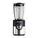 Taurus Batidora de vaso con 1200W de potencia, jarra de cristal de 1.75L de capacidad, cuchillas de acero inoxidable de 6 Filos, 5 velocidades + Turbo, pica hielo