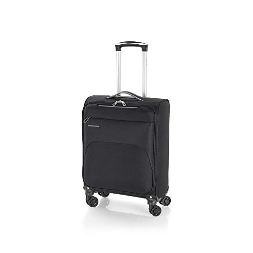 Gabol - Zambia | Maleta de Cabina de Tela de 38 x 55 x 20 cm con Capacidad para 31 L de Color Negro