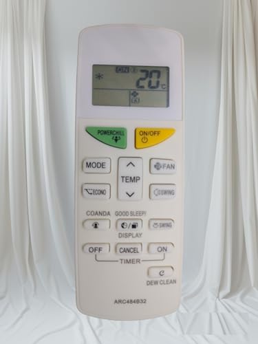 Image of All Ac Remote Control Compatible For Daikin Air Conditioner Remote (Daikin Ac Remote Dew Clean Function),White