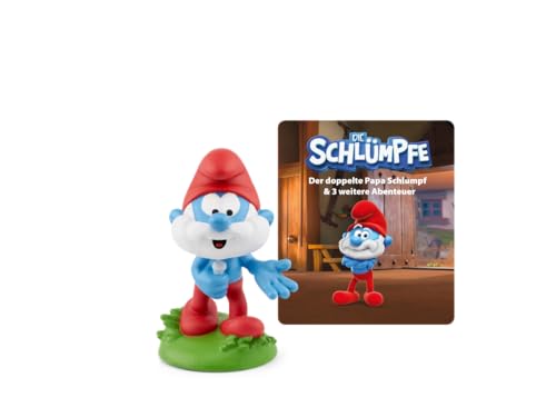 tonies Hörfigur für Toniebox, Die Schlümpfe: Der doppelte Papa Schlumpf & 3 weitere Abenteuer, Hörspiel für Kinder ab 5 Jahren, Spielzeit ca. 66 Minuten
