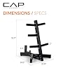 Cap Barbell Olympic Plate Tree Storage Rack, Multiple Colors