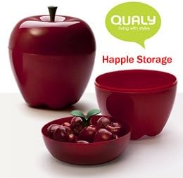Amazon りんごをモチーフにしたかわいい小物入れ Happle Storage 大 レッド 収納ケース ボックス オンライン通販