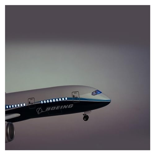Aviones a escala Boeing B787 de 43 cm con luces LED y ruedas 2