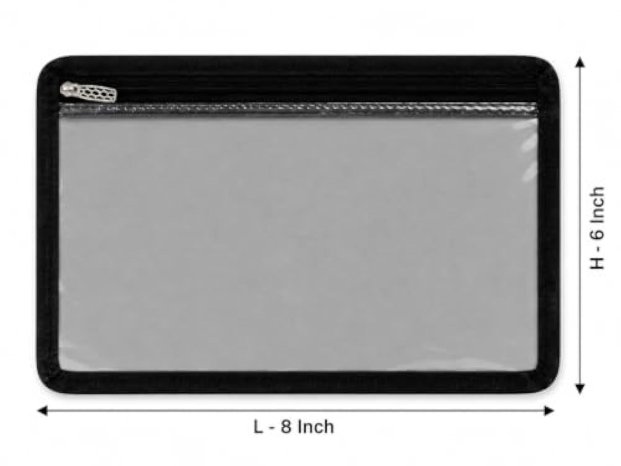 Multipurpose Transparent Zipper Pouch, Pack of 3