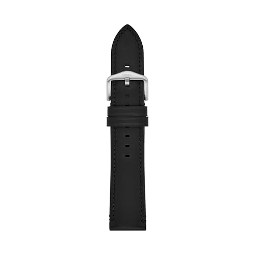 Image of Fossil Men's 22mm Dark Brown LiteHide Leather Watch Band