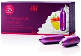 iSi North America Pro 8.4g Cream Chargers 50 Pack Non-Threaded Cream Whipper Charger Cartridges, 12 Boxes