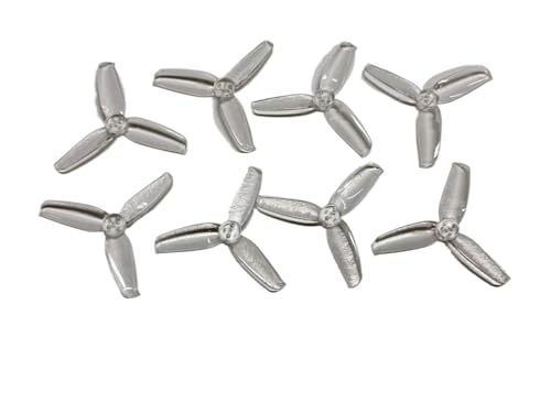 Hélices tripales FPV anti-vibrations 2540 transparentes moteur 1105