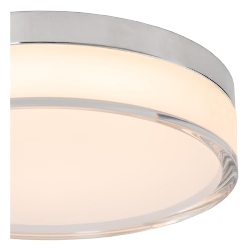 LUCIDE PLANO - Deckenleuchte Badezimmer - Ø 23 cm - LED Dim. - CCT - 1x11W 2700K/4000K - IP44 - Opal