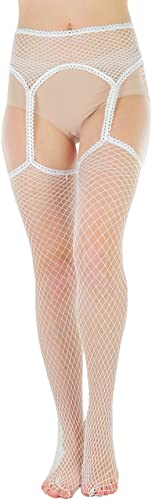 Image of ToBeInStyle Women's Attached Garter Belt Suspender Nylon Stocking Pantyhose