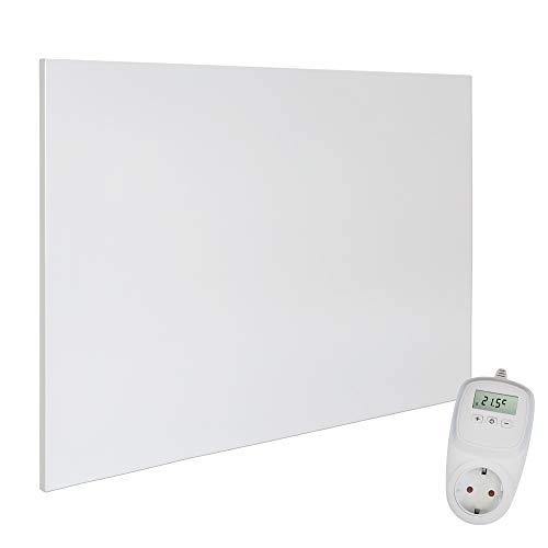 Preisvergleich Produktbild Viesta H1200 + TH10 Infrarotheizung Carbon Crystal, 1200 W, Weiß