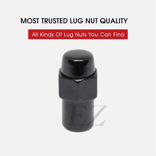 Image of Cragar Standard Mag Lug Nut 1 /2 inch-20 Black with Chrome Offset Washer Set of 24 Pcs