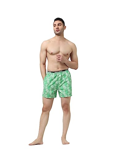 Image of JACK & JONES Men's Cotton Blend Classic Regular Solid Boxer Shorts