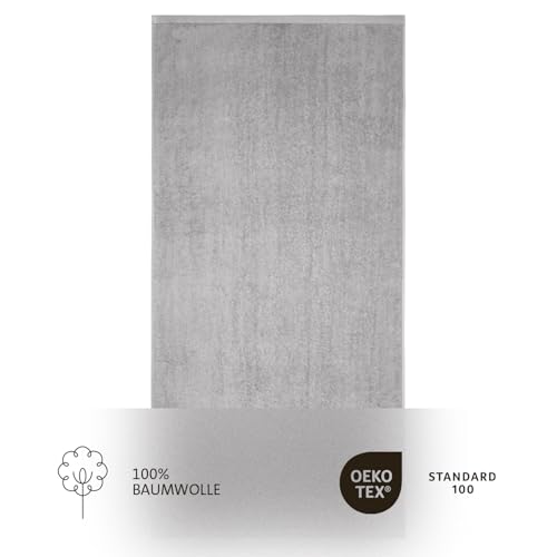 Homewell Handtücher Set - weich und saugstark, 100% Baumwolle, Oeko-Tex 100 Zertifiziert (5 Gästehandtücher 30x50 cm, Grau) – Ansicht 2