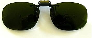 Devardi Glass Clip-on Flip-up Green #3 Glasses for Lampworking, Welding