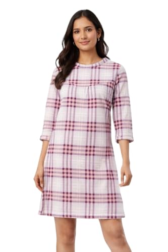 Image of CAMEY Women's Printed Nightgown, Long Sleeves, Nighty