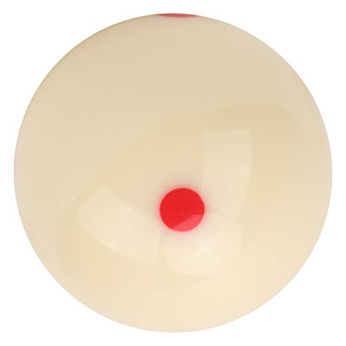 CYSFETENA 57,2 Mm Kleiner Tragbarer Billard Kugel, Hochharter Billard Training Aids, Billiard Zubehoer mit Klaren Roten Punktmarkierungen für Training und Wettkampf, Billards Bälle für Übung